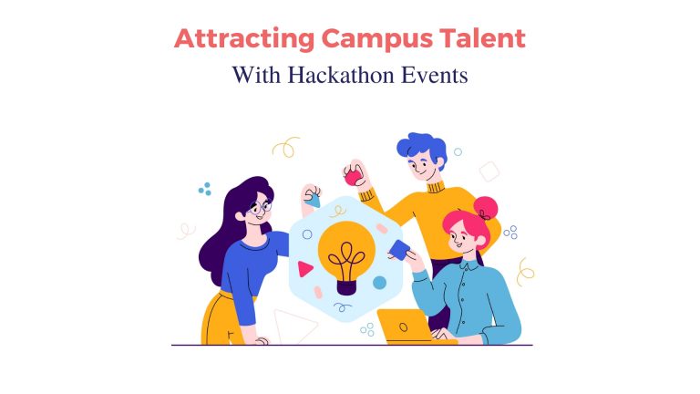 students joining in a hackathon event