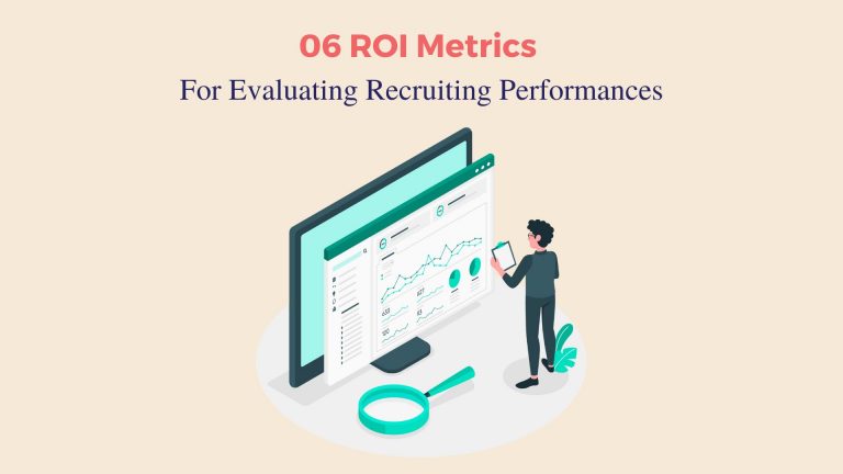recruiters analyzing recruitment data and ROIs