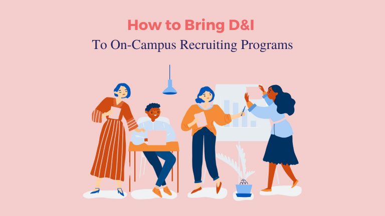 a recruiter interview with students from different races