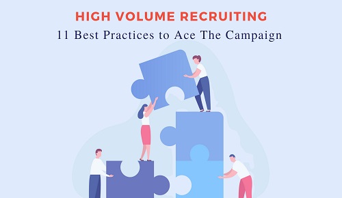 abstract image of recruiters doing high-volime recruiting
