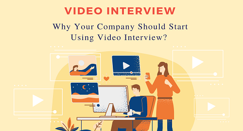 recruiters participate in video interviews
